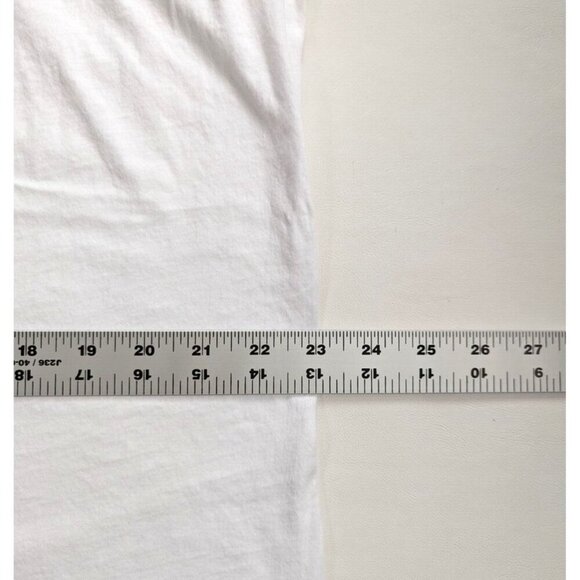 Loft Summer Sleeveless T-Shirt Smocked Shoulders White Size XL/16 Muscle Shirt - Picture 5 of 7